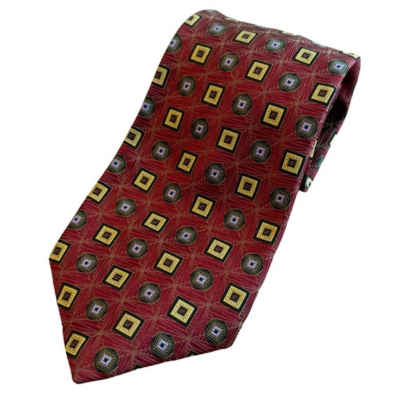 Mens Robert Talbott by Nordstrom Maroon Tie - Picture 1 of 7